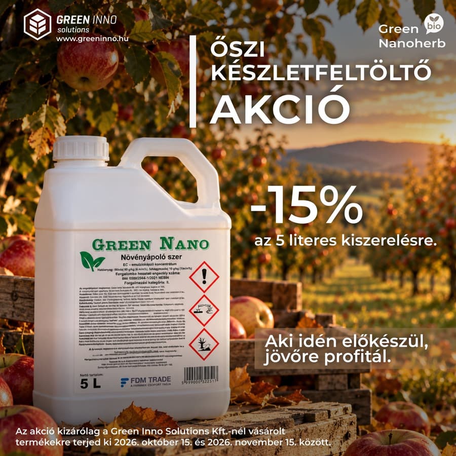 Green Nano 5 literes kanna őszi almáskertben, −15% kedvezmény